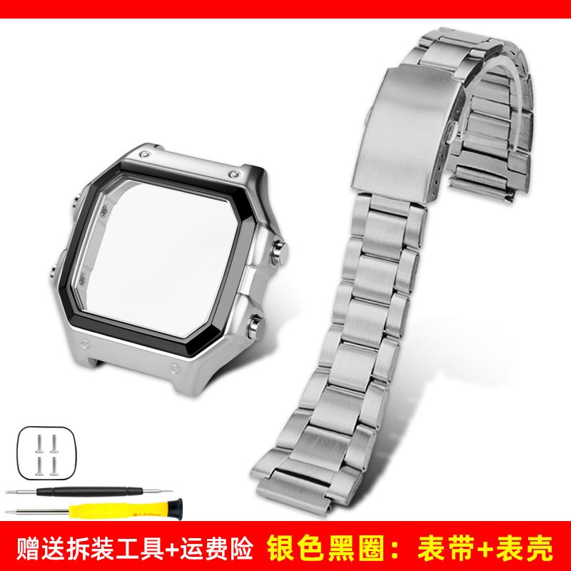 Ae1200 Fashion Accessories For Casio Case Kit Modified Metal AE-1200 Ae-1300 Bezel Glass Strap Ring Stainless Steel Watch Band