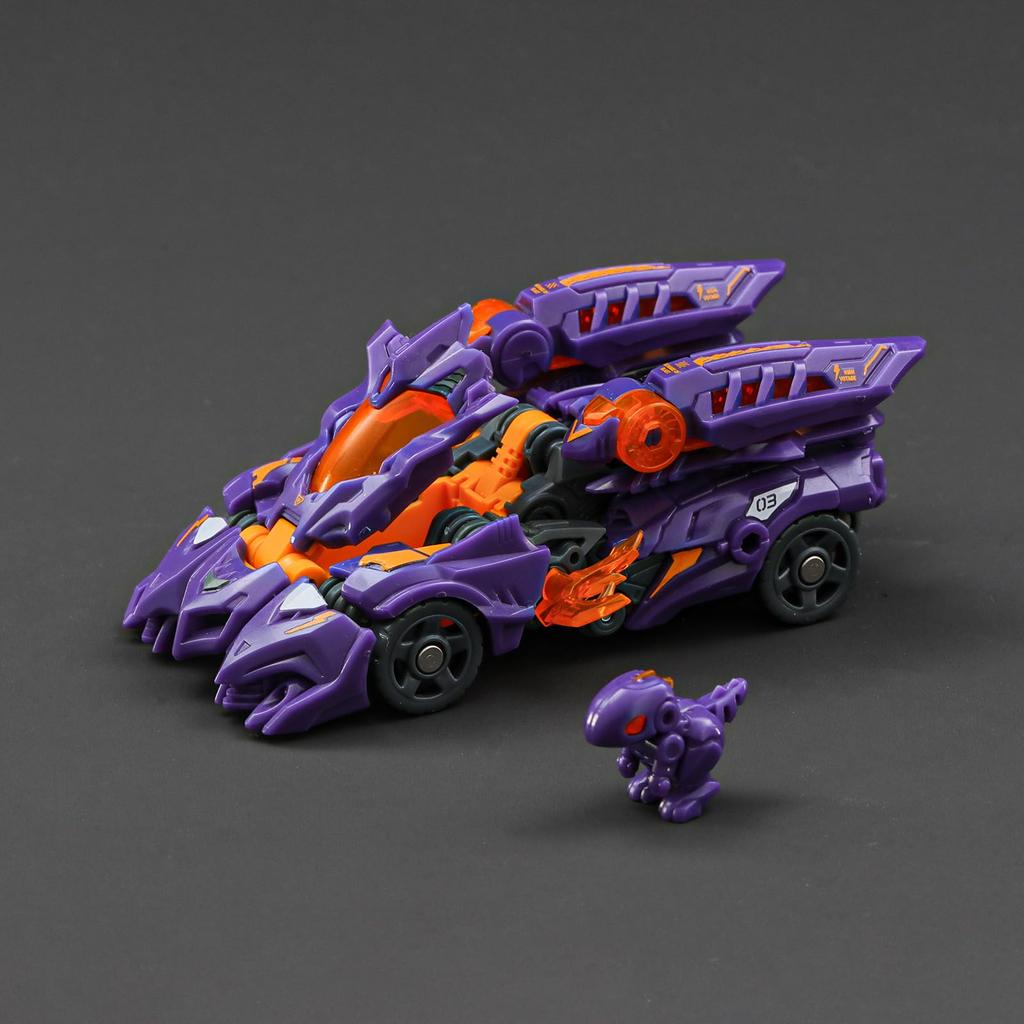 52TOYS BEASTDRIVE BD-03 Naughty Saur, Transforming Action Figure, Painted Articulated Mecha Dinosaur, No Batteries, Collectible Toy