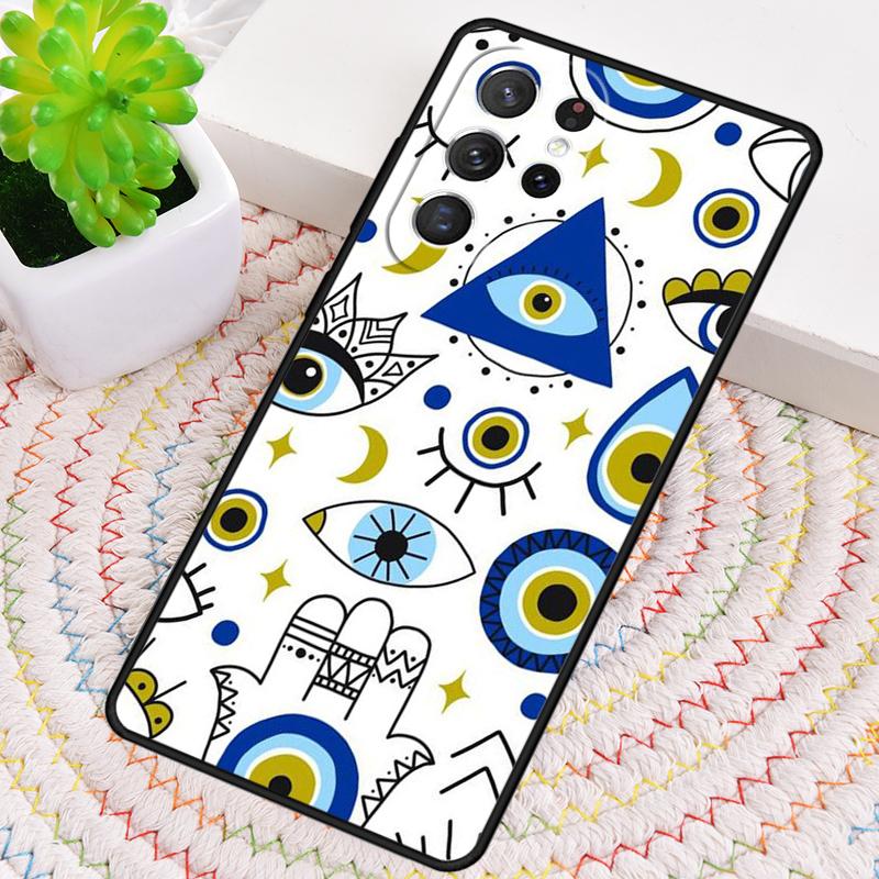 Blue Evil Eye Phone Case for Samsung Galaxy Note 10 Pro S26 Ultra S23 S24 FE S25 S21 S22 PLUS Shockproof Cove