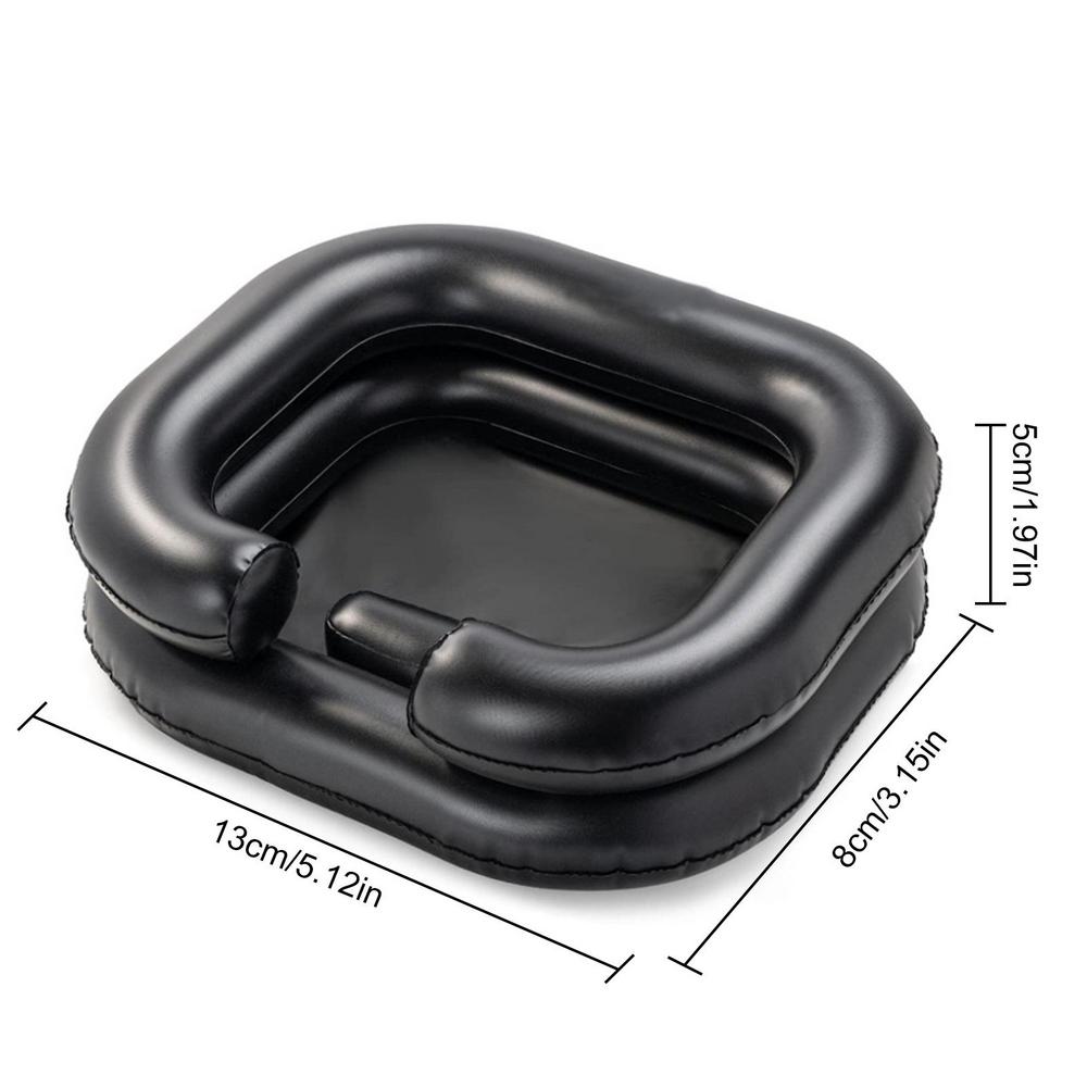 

Inflatable Shampoo Basin Portable Shampoo Bowl PVC Portable Shampoo Pad Hair Wash Bowl for Wheelchair Elderly Bedridden Washing
