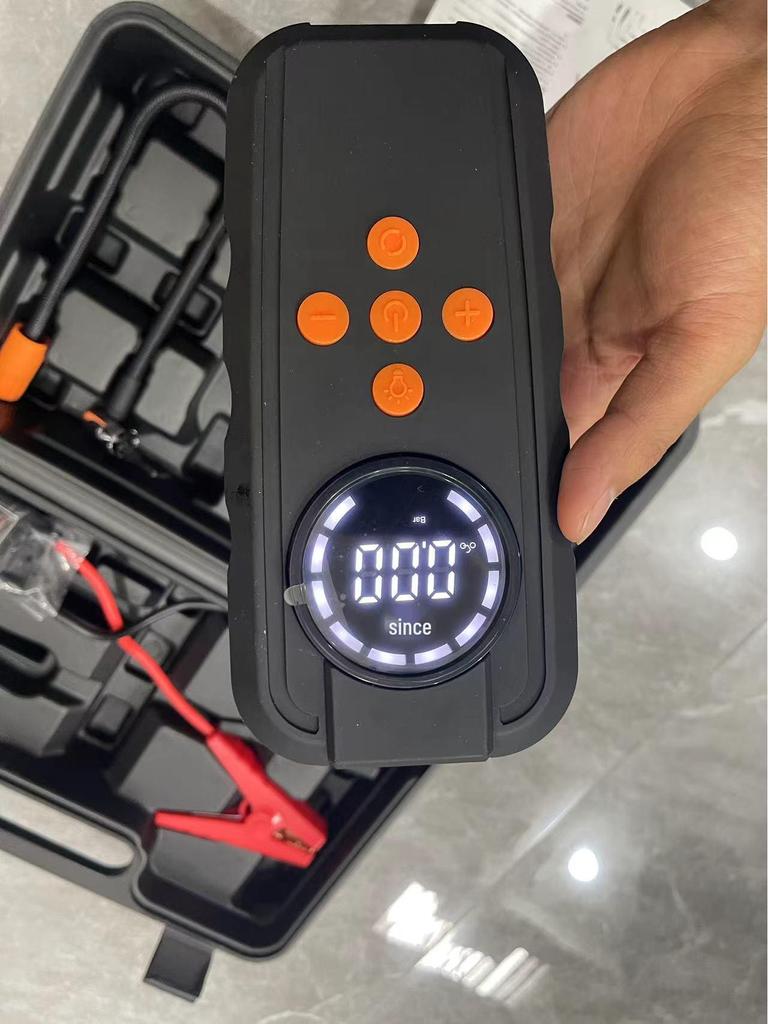 Two-in-One Car Jump Starter & Air Pump: High-Capacity Emergency Multifunction