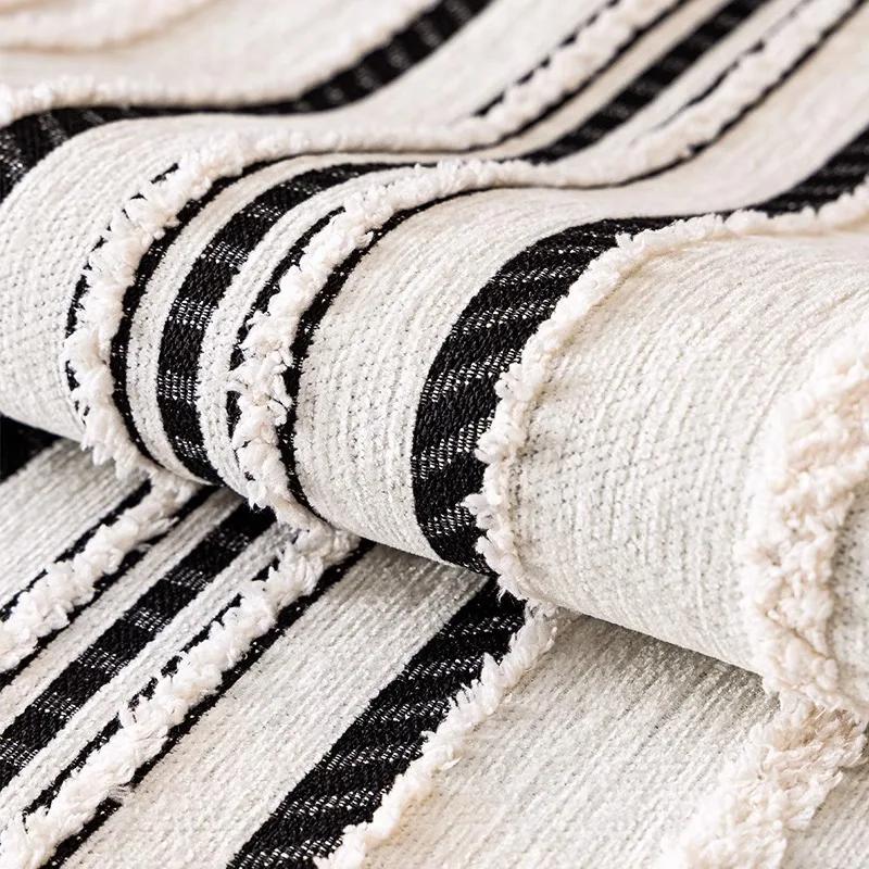 High Quality European Luxury Sofa Cover Four Seasons Universal Jacquard Lines Slipcover Armchair Towel Furniture Protector Cover