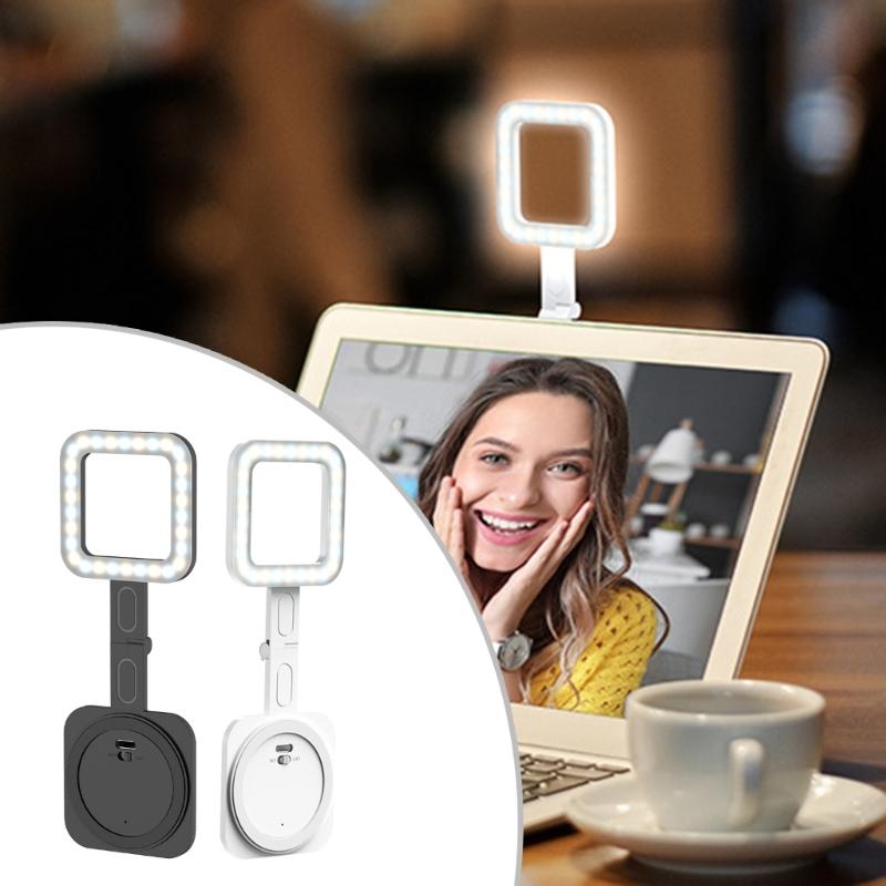 Wiederaufladbares LED-Fülllicht Magnetische Befestigung Für Handy-Content-Ersteller Make-up Einstellbare Temperatur Faltbar