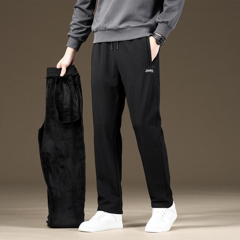 JEEP Men's Fleece-Lined Straight Leg Sweatpants