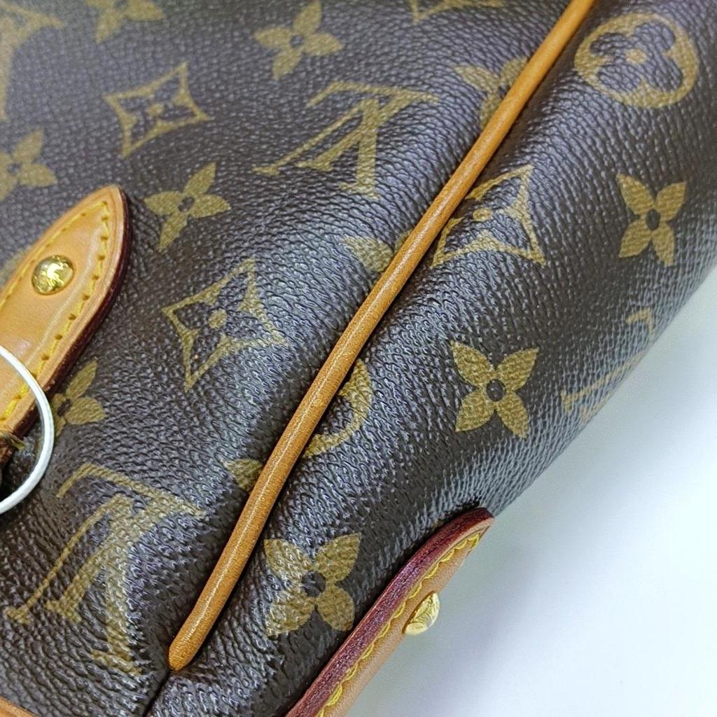 [Pre-Owned] Estrela Medium Brown Coated Canvas Monogram Crossbody Handbag Shoulder Bag - Fair #1PZ8E8Q