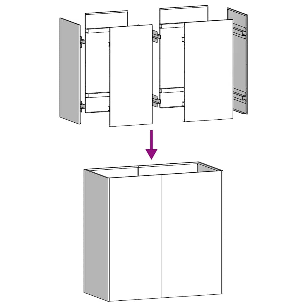 Planter Box 80x40x80 cm Stainless Steel