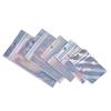 10Pcs Iridescent Zip Lock Pouches Cosmetic Plastic Laser Holographic Zipper Bags