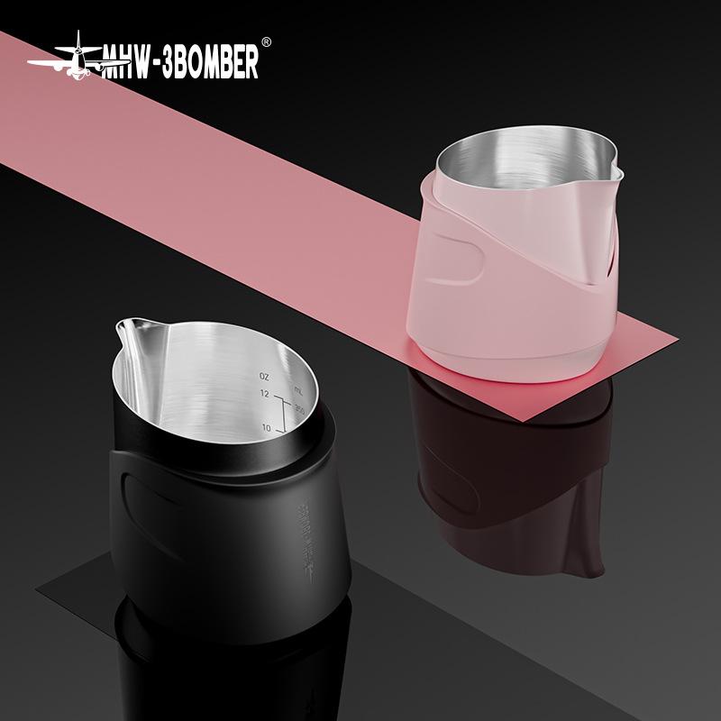 400ML Professional Milk Foam Latte Art Making Tools Milk Frothing Pitcher Handleless Stainless Steel Barista Kitchen Accessories