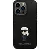 Karl Lagerfeld KLHCP14LSMHKNPK iPhone 14 Pro 6.1" Black Silicone Ikonik Metal Pin