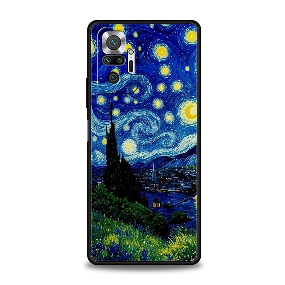 Garden Paint Art Vincent van Gogh Phone Case For Xiaomi Redmi Note 14 13 5G 10 11 12 Pro Plus 4G 14C 13C 12C 10C Black Cover