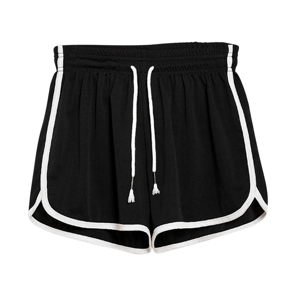 Womens Plus Size Comfy Drawstring Casual Elastic Waist Pocket Loose Shorts Pants