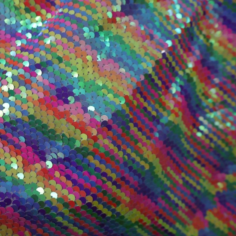 Sparkly Sequin Fabric Opaque Glitter Material for Wedding Stage Backdrop Decor Party Performance Costume DIY Sewing 1/3Yard