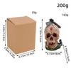 Halloween Multi-colored Skull Figurines, Halloween Rose Skull Resin Handicrafts, Terrifying Atmosphere Decorations