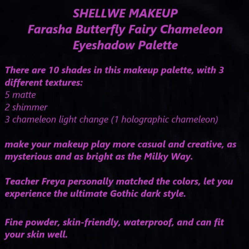 SHELLWE MAKEUP - Farasha Schmetterlingsfee Chamäleon Lidschattenpalette