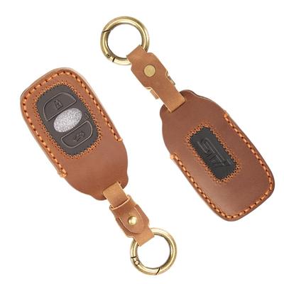 Kožené pouzdro na chytrý klíč XIKER pro Subaru Crosstrek, Forester, Impreza, Revogue, BRZ/WRX, Legacy Outback,