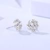 Exquisite 0.5 Carat Real Moissanite 925 Silver Flower Stud Earrings for Women Engagement Luxury Jewelry Gift