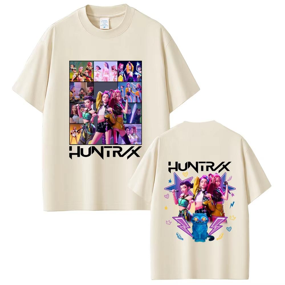 Kpop Demon Hunters T Shirt Rumi Mira Zoey T-shirt Derpy Tiger T-shirts Men Women Fashion Cartoon T Shirt Male Cotton Casual Tees