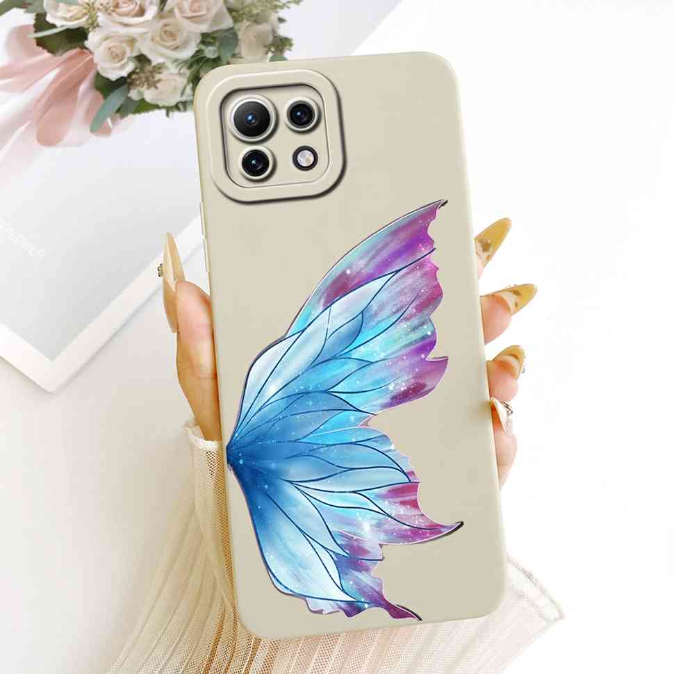 Case For Xiaomi Mi 11 11Lite 11 Lite Soft Phone Case Protection Luxury Animals Cat Dragon Back Cover For Xiaomi Mi11 Lite Capa