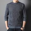 Spring Autumn and Winter Pullover Sweater Men's Korean Version of The Trend of Thick Sweater Men's Bottoming Sweater
