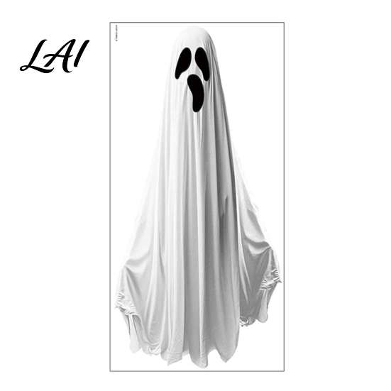 PVC Glass Clings for Bedroom Halloween Ghost Window Stickers Removable Wall Decals Peel And Decorative Stickers Clean Surfaces Stick Self-Adhesive