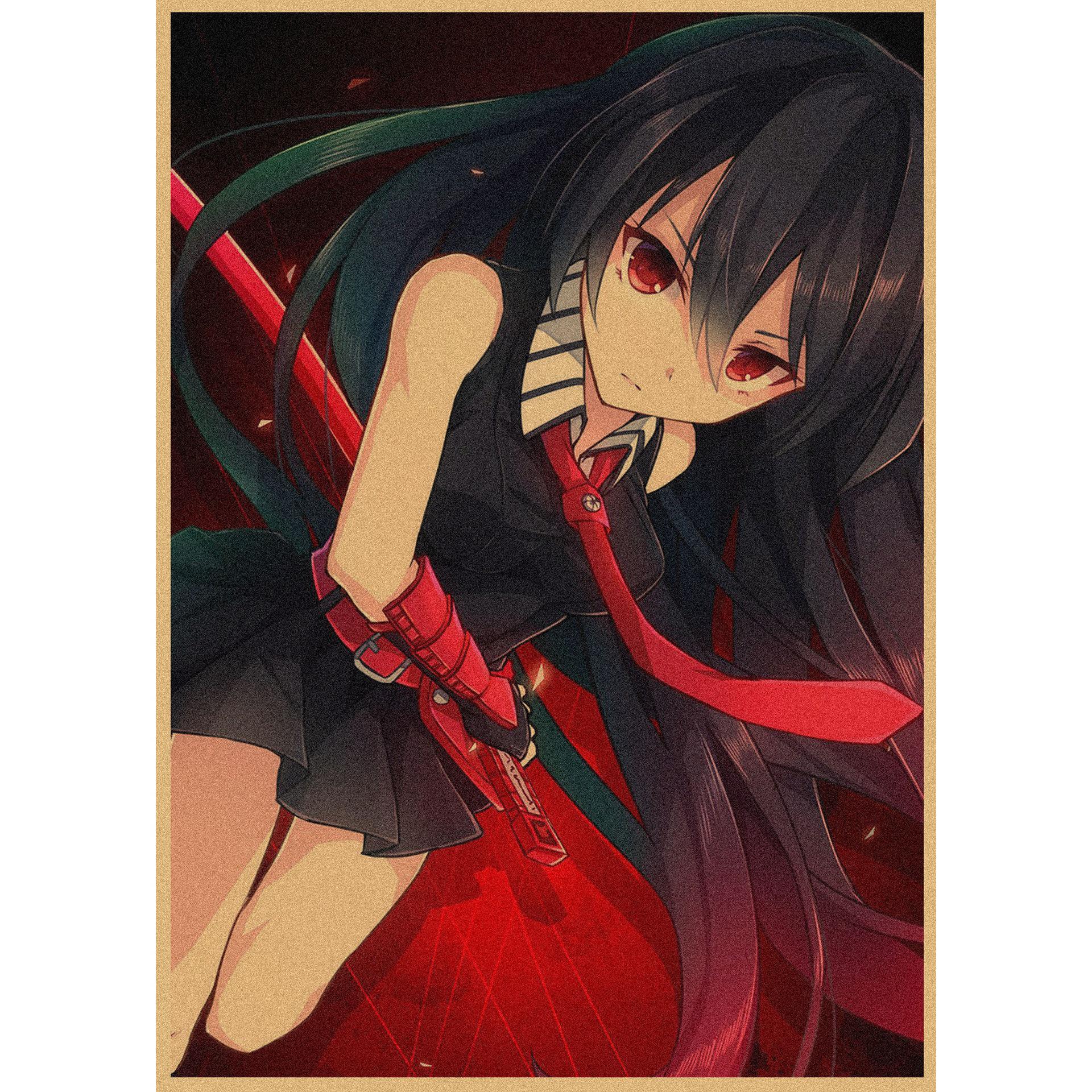 

Akame ga Kill Retro Anime Poster - Kraft Paper Wall Art Mural 224 29.7X42cm