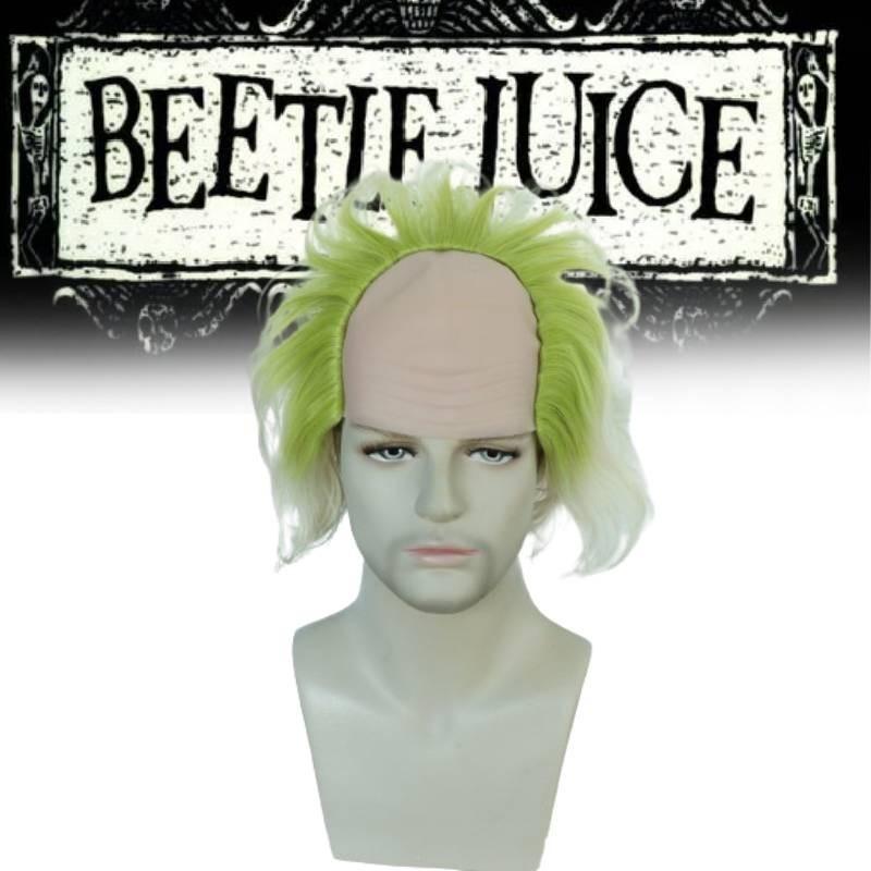 Beetle Juice Clown Wig High Temperature Silk Anime Cosplay Synthetic Hair