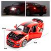 1/32 Ford Mustang Shelby GT500 Supercar High Simulation Car Model Alloy Pull Back Kid Toy Car 4 Open Door Children's Gifts