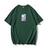 Shellsuning Oversized bavlněná trička s grafikou Muži Léto Měkké Trička s krátkým rukávem Dámská Móda Univerzální pulovry Dámské