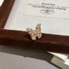 Point Diamond Cold Butterfly Necklace Bracelet Stud Earrings Unique Light Luxury Exquisite High Sense Mini Earrings
