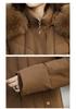 Mom's Winter Cotton Jacket: Stylish, Warm, Fleece-Lined Coat for Middle-Aged & Elderly