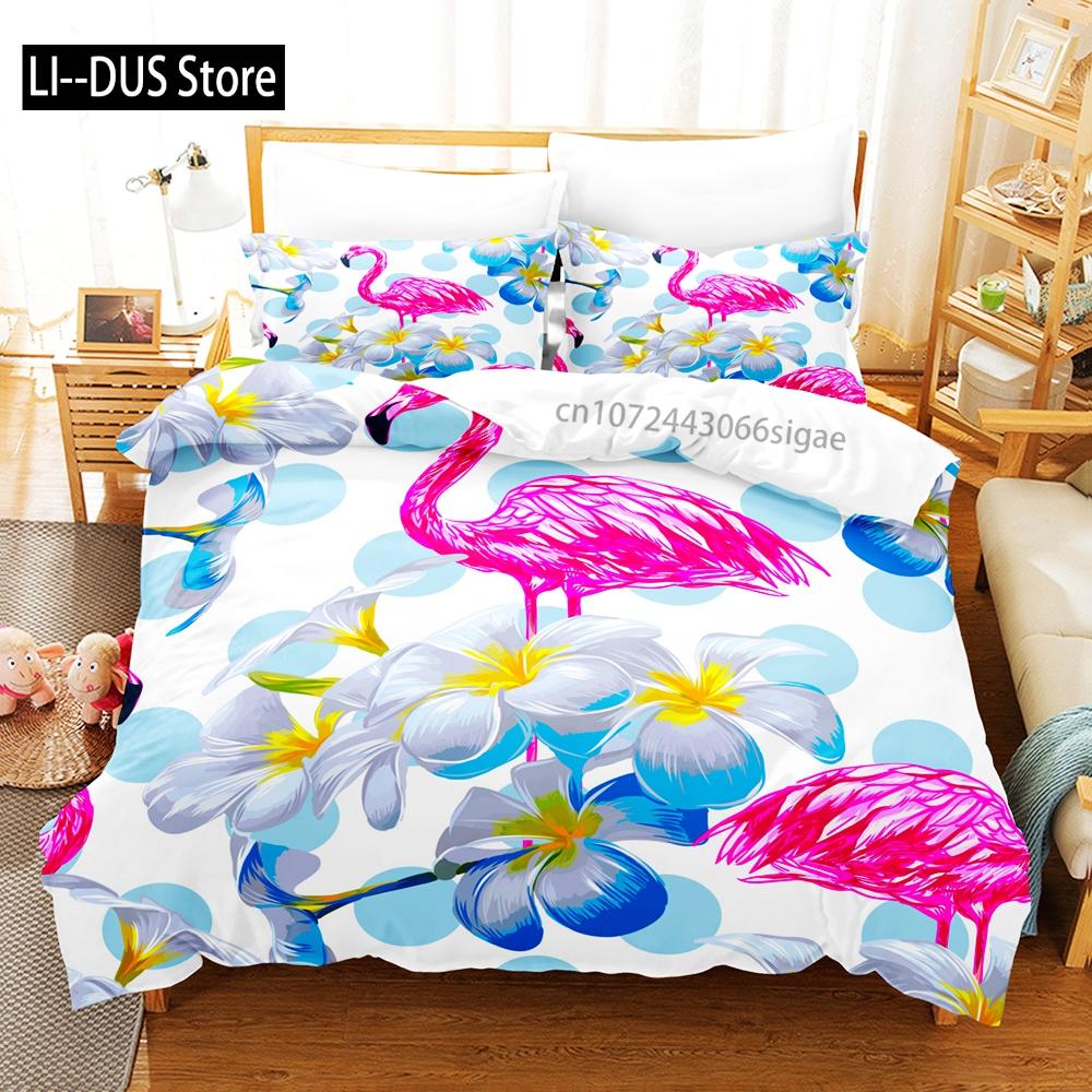 Firebird Bedding Set Single Twin Full Queen King Size Flamingo ed Set Aldult Kid Bedroom Duvetcover Sets 3D Anime Animal 037