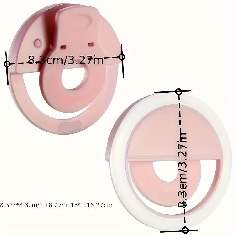 1pc Battery Phone Accessories Portable LED Ring Mini Fill Light Selfie Flash Phone Ring Light Live Video Beauty