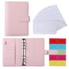 Cross-Border Macaron PU Leather Binder Notebook: Detachable Diary & Budget Book.