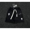 Vintage gewaschene Jeans-Shorts mit Metallakzenten Unisex Straight Fit Punk-Stil Baumwollmischung