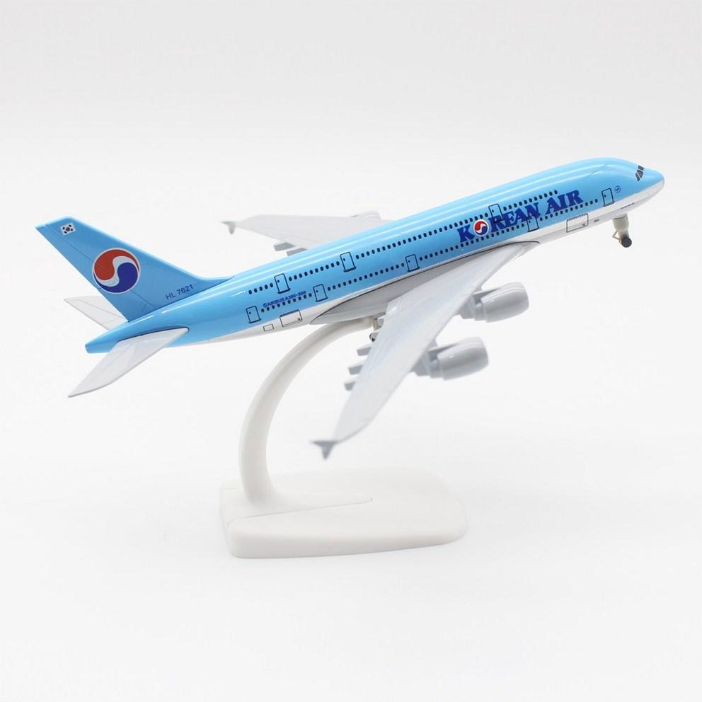 JJC Korean Air A380 Die-cast Model Airplane (1:300 Scale, 20cm) - Premium Collectible Aircraft Display