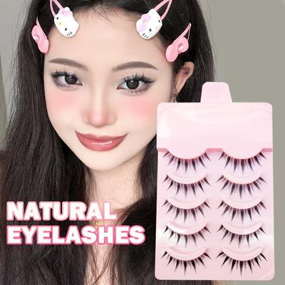New Manga Lashes Jemné prírodné mihalnice Husté umelé mihalnice Manga mihalnice Denná zoznamka Makeup Riasy Riasy Wispy
