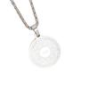 European and American Nine-pointed Star Rune Pendant Necklace Round Plate Necklace Accessories