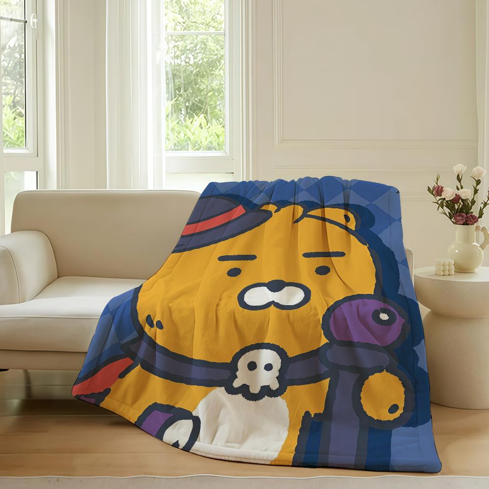 Cartoon cute K Ka K kaos F Friends Blanket For Sofa Office Bed Plane Travel Sleep Read Relax Camping Soft And Warm
