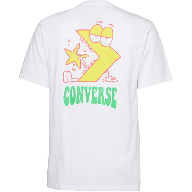 Converse Star Chevron Munchy T Shirt Men's White 10008551-A01