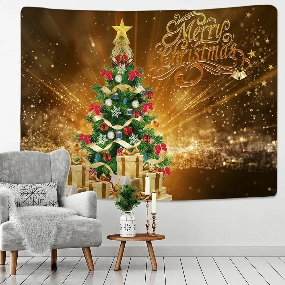 Christmas Tree Snowman Decorative Tapestry Home Living Room Bedroom Wall Decoration