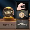 Children'sBirthdayGiftToy 5cmUnique 3D Crystal Ball Night Light LED Desk Lamp Bedside Night Light GalaxyLight Saturn Planet Moon