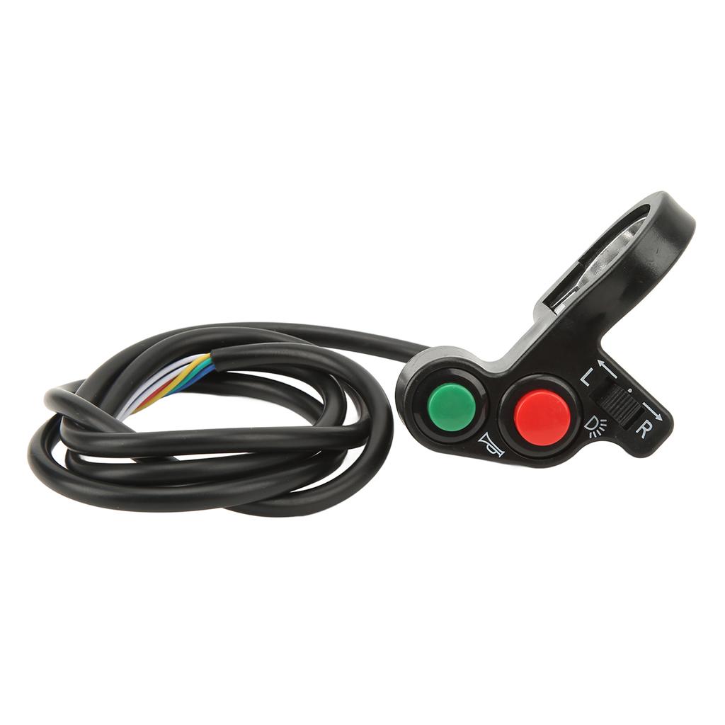 Motorcycle Handlebar Horn Turn Signal Head Light Beam Kill Switch 3 In 1 Button Scooter Motor Power Switch
