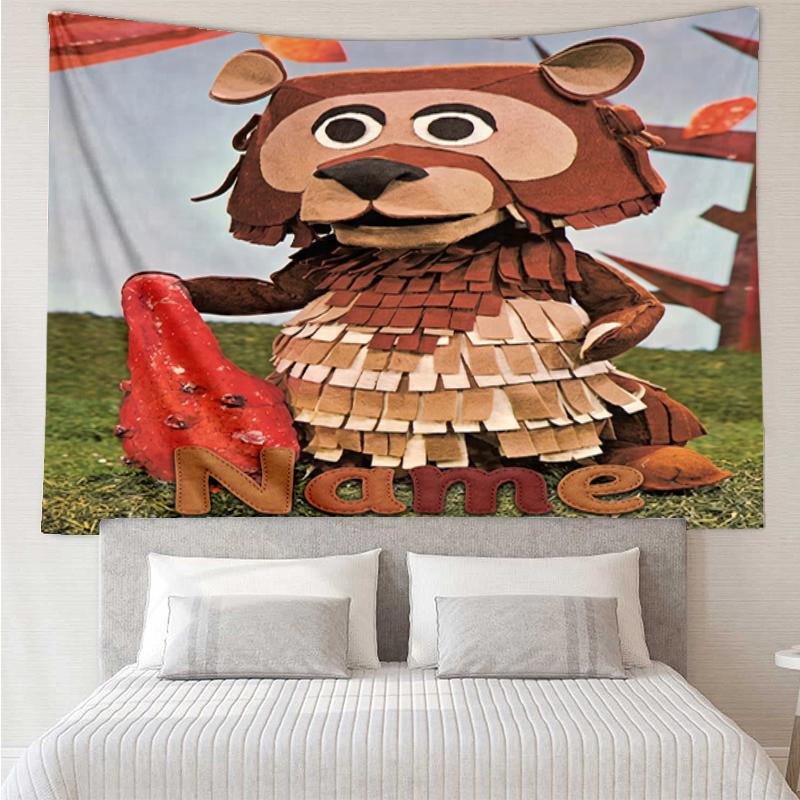 Custom Name de fabeltjeskrant Print Tapestry, Backdrop, Easy Setup, Ideal for Bedroom, Office & Living Room, with Aesthetic Wall Hanging Decor.