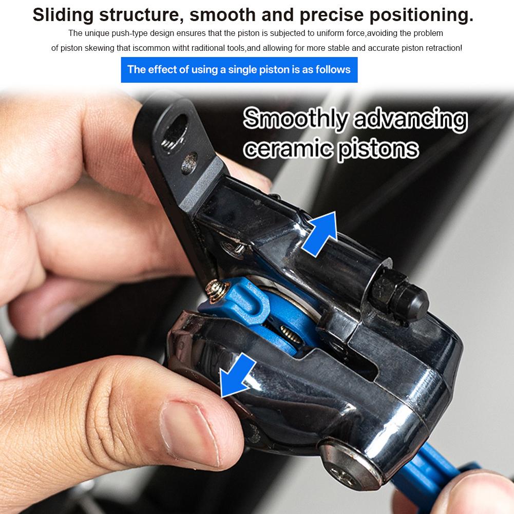Bicycle Brake Piston Press Tool Hydraulic Brake Pad Spreader Tool Adjuatable Bike Oil Disc Piston Reset Caliper Piston Extension
