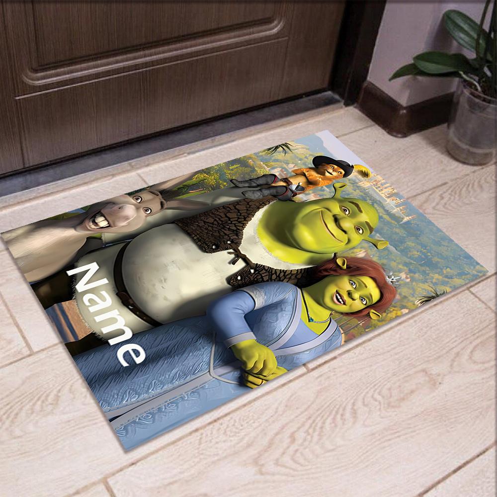 Benutzerdefinierter Name Shrek Bedruckter Teppich, Teppich für Bürostuhl Wohnzimmer Schlafzimmer Küche Raumdekoration Geschenke.