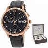 Edmond Limited Edition Chronograph Black Dial Automatic H1886CHATPN Men's Watch With Gift Set