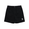 MLB New York Yankees Brand Logo Straight Leg Casual Shorts Unisex Shorts Black 3ASMB0123-50BKS
