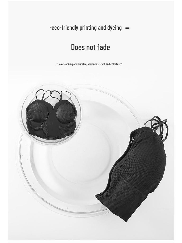 Trendy Zipper Back Tank Top with Chest Pads - Women's Bandeau Bra