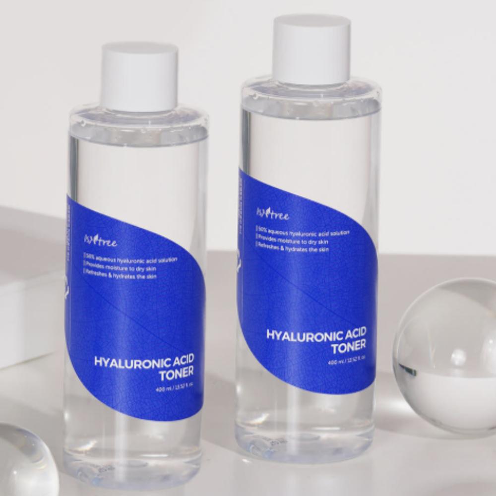 

Isntree Тонер с гиалуроновой кислотой 400 мл 2 шт. Глубокое увлажнение Набор тонеров большого объема