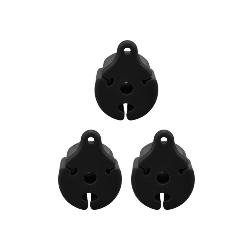 

3pcs Lure Fishing Rod Tool Fishing Rod Holder Ball Portable Fishing Rod Strapping чорний
